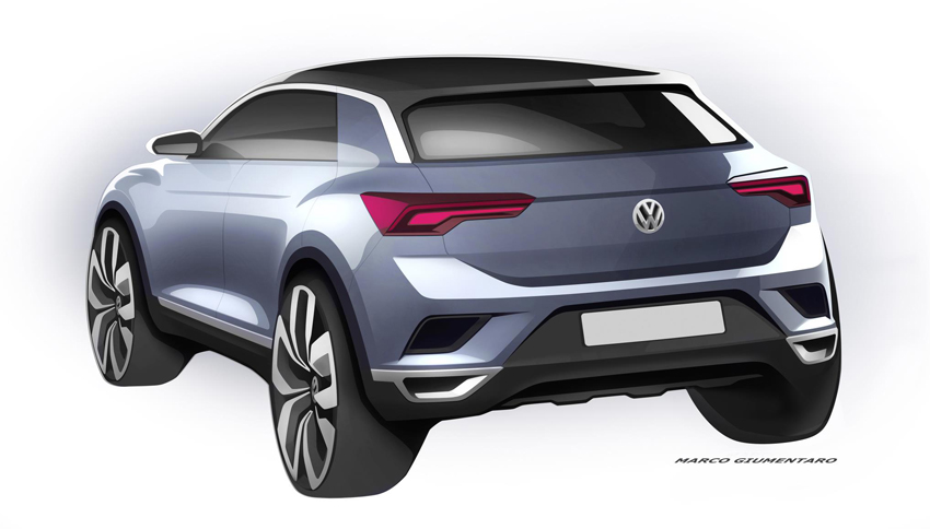 Volkswagen adelanta dos bocetos de su nuevo SUV, el T-ROC, en el mercado a finales de 2017
