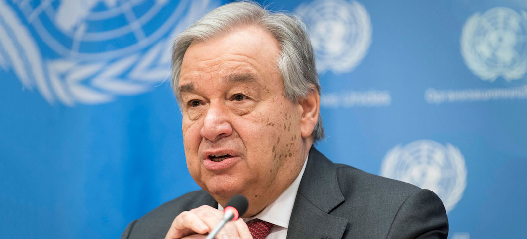 El secretario general de la ONU, Antonio Guterres. FOTOGRAFÍA: ONU