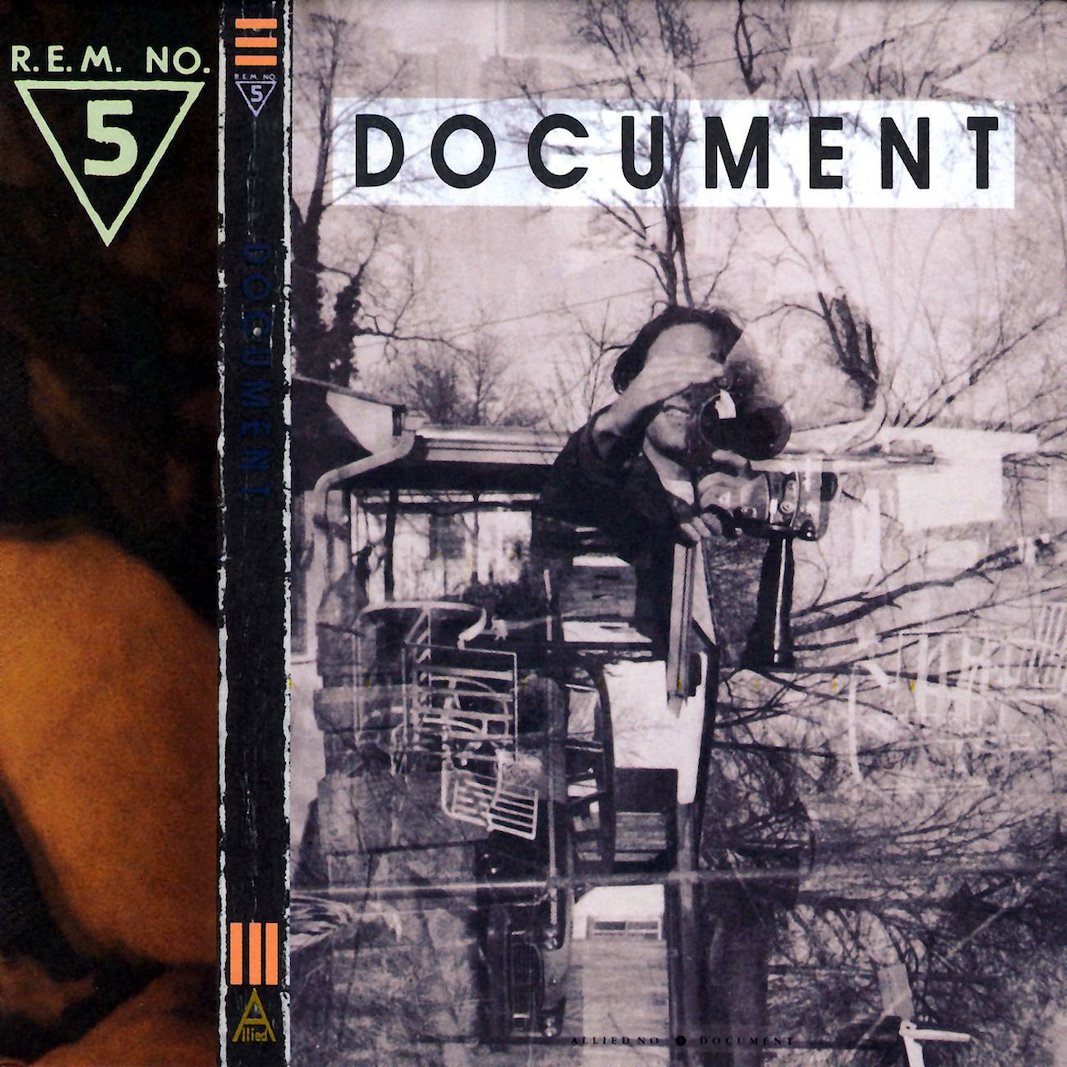 Cover del LP 'Document', de R.E.M. (I.R.S., 1987)