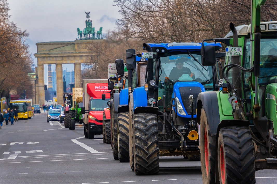 Berlin,,Germany-01-21-2023:,Farmers,Demand,Fair,Producer,Prices,From,The,Federal