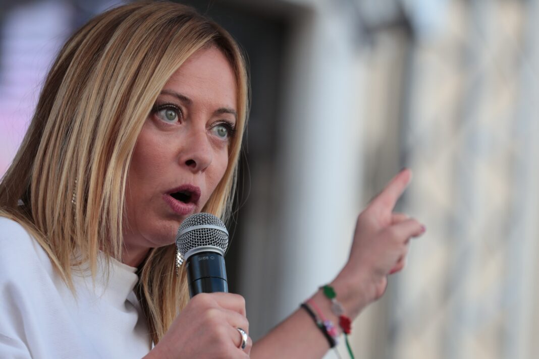 Giorgia Meloni es primera ministra de Italia. FOTOGRAFÍA: PIERRE TEYSSOT