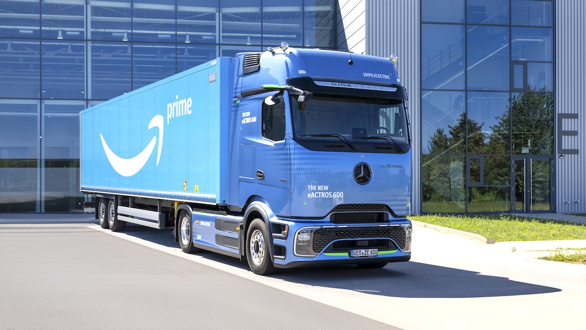 Amazon encarga una flota de 200 camiones eléctricos a Mercedes-Benz Trucks eActros 600. FOTOGRAFÍAS: DAIMLER TRUCKS